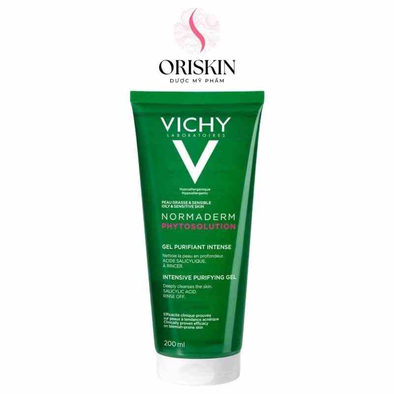 Vichy Sữa Rửa Mặt Dạng Gel Giúp Làm Sạch Sâu Và Giảm Bã Nhờn Trên Da Normaderm Phytosolution Intensive