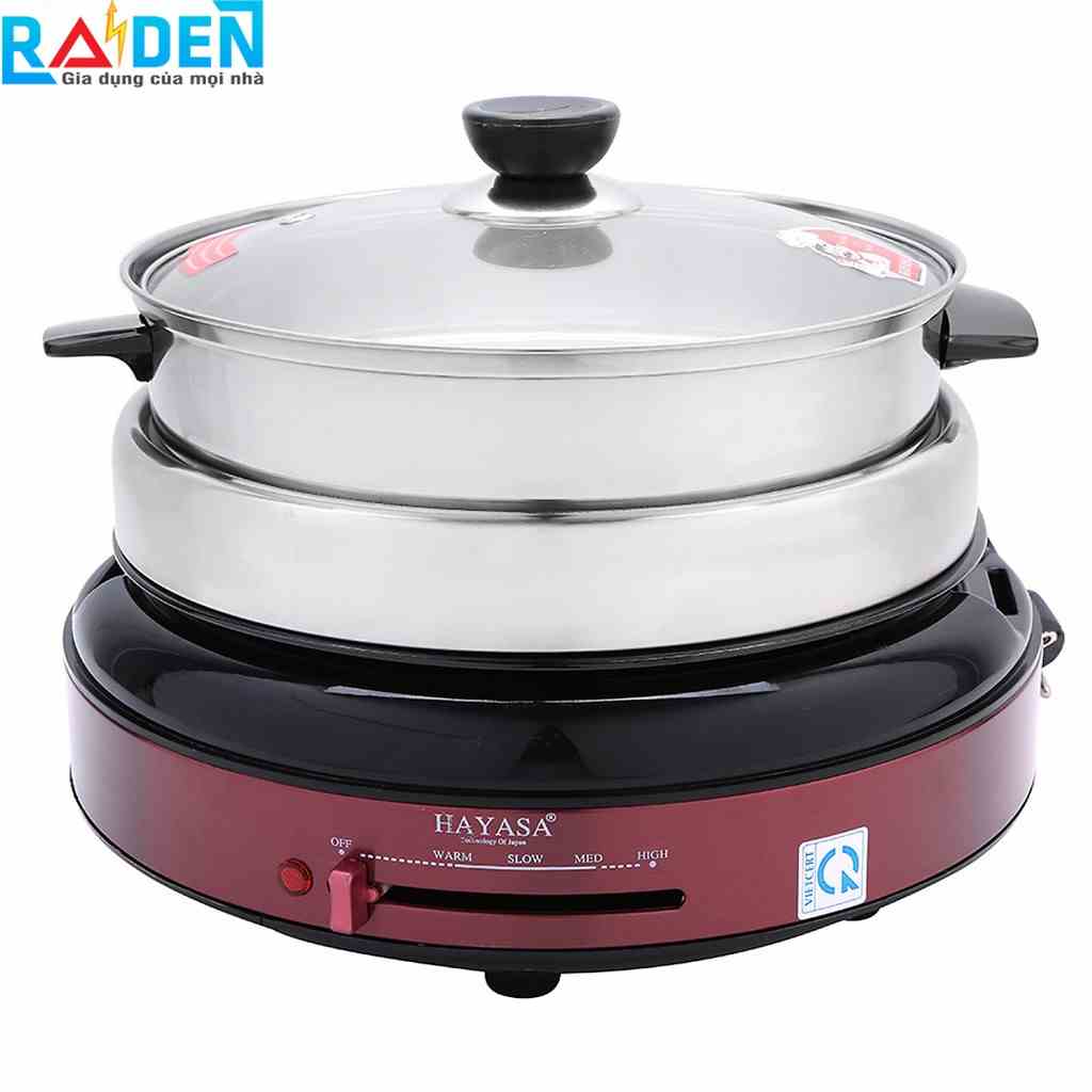 Nồi lẩu điện đa năng 4.5L Hayasa HA-690 với các chức năng nấu lẩu