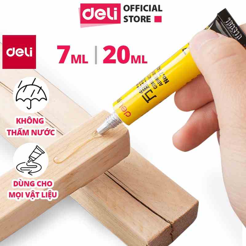 [LIFEMC02BPABAU -10% đơn 250K] Keo siêu dính đa năng Deli - 7ml/ 20ml - 7140/7149