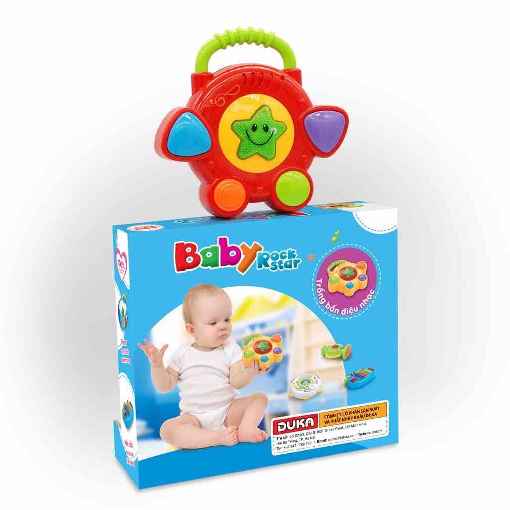 [Mã BMLTB35 giảm đến 35K đơn 99K] Đồ Chơi DUKA Baby Rock Star - Trống Bốn Điệu Nhạc