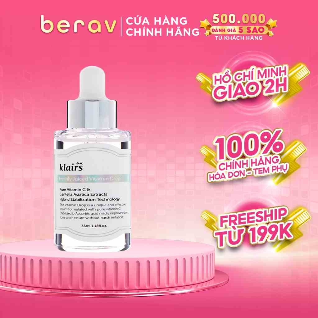 Tinh Chất Serum Klairs Freshly Juiced Vitamin C Drop Trắng Da, Mờ Thâm 35ml