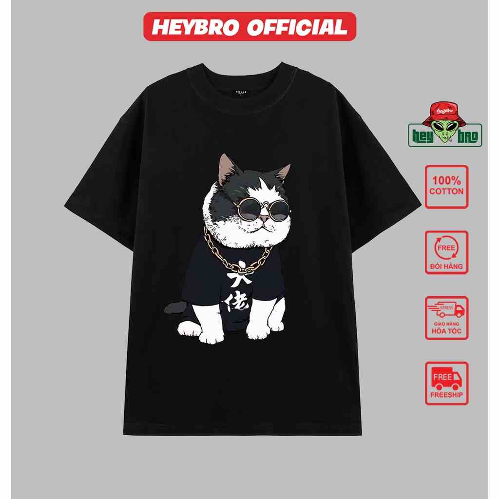 [Mã BMLTB35 giảm đến 35K đơn 99K] Áo thun unisex nam nữ tay lỡ form rộng Local Brand HEYBRO thế hệ genz BIG BOSS