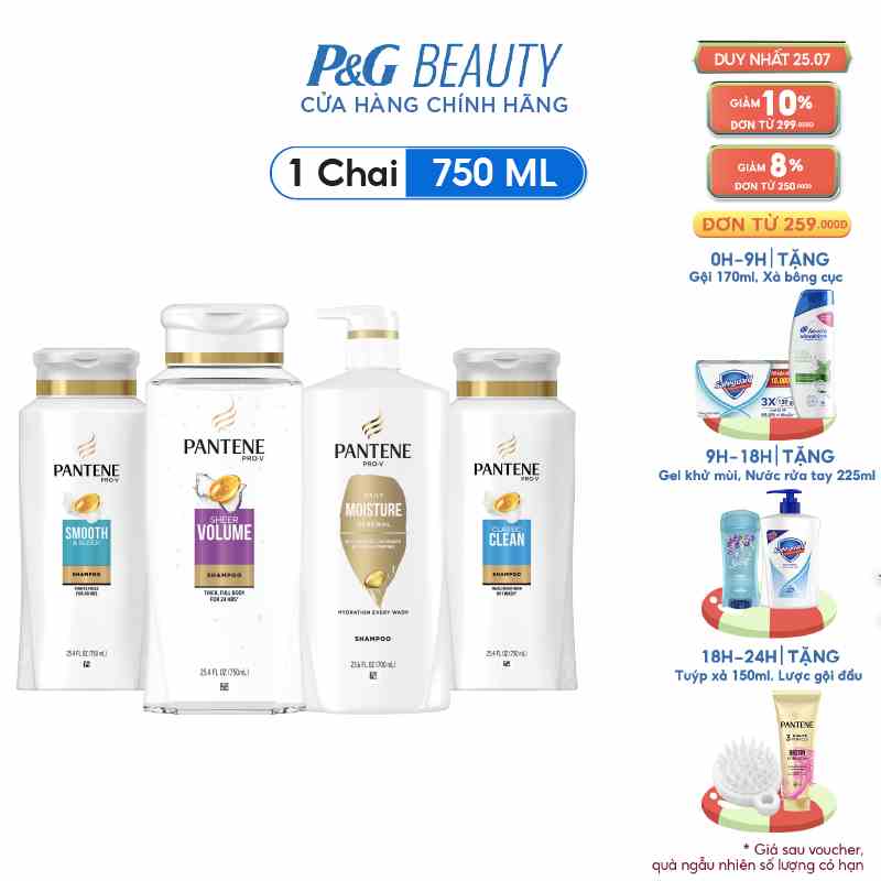 Mới I Dầu Gội Pantene 700/750ml - Mỹ