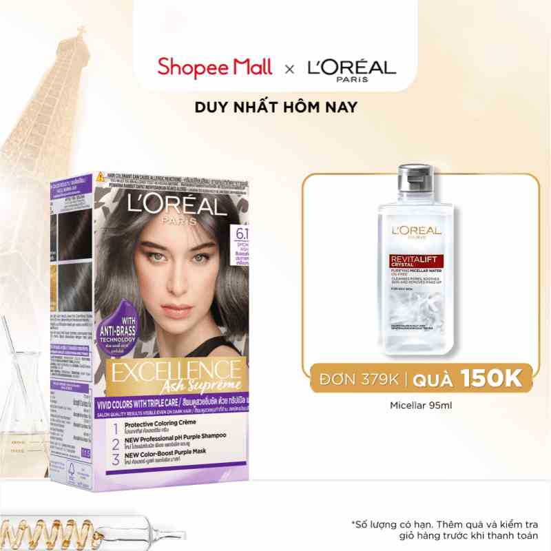 Kem nhuộm dưỡng tóc sâu LOreal Paris Excellence Fashion 172ml với tông màu thời trang