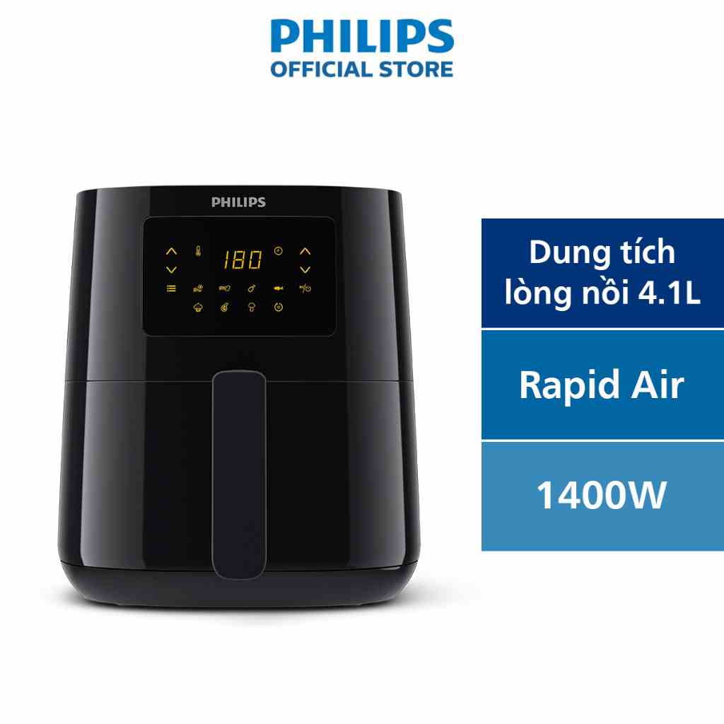 Nồi chiên không dầu PHILIPS HD9252 /90 4.1L 1400W Mẫu 2021- Hàng Chính Hãng