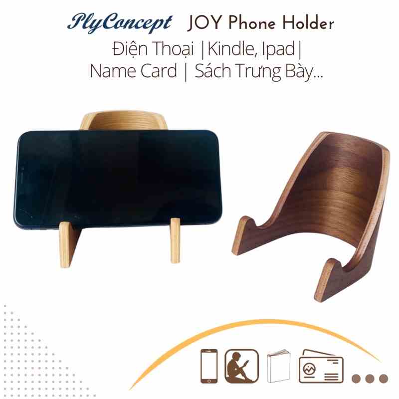 [Mã BMLTA35 giảm đến 35K đơn 99K] Giá đỡ điện thoại bằng gỗ PlyConcept Phone Holder