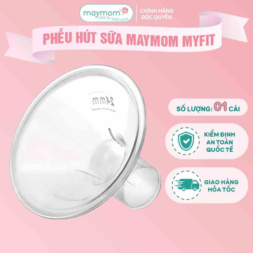 Phễu Hút Sữa Maymom Myfit, Phụ Kiện Thay Thế Máy Vắt Sữa Medela, Spectra, Avent, Unimom, Rozabi, Cimilre (1 cái)