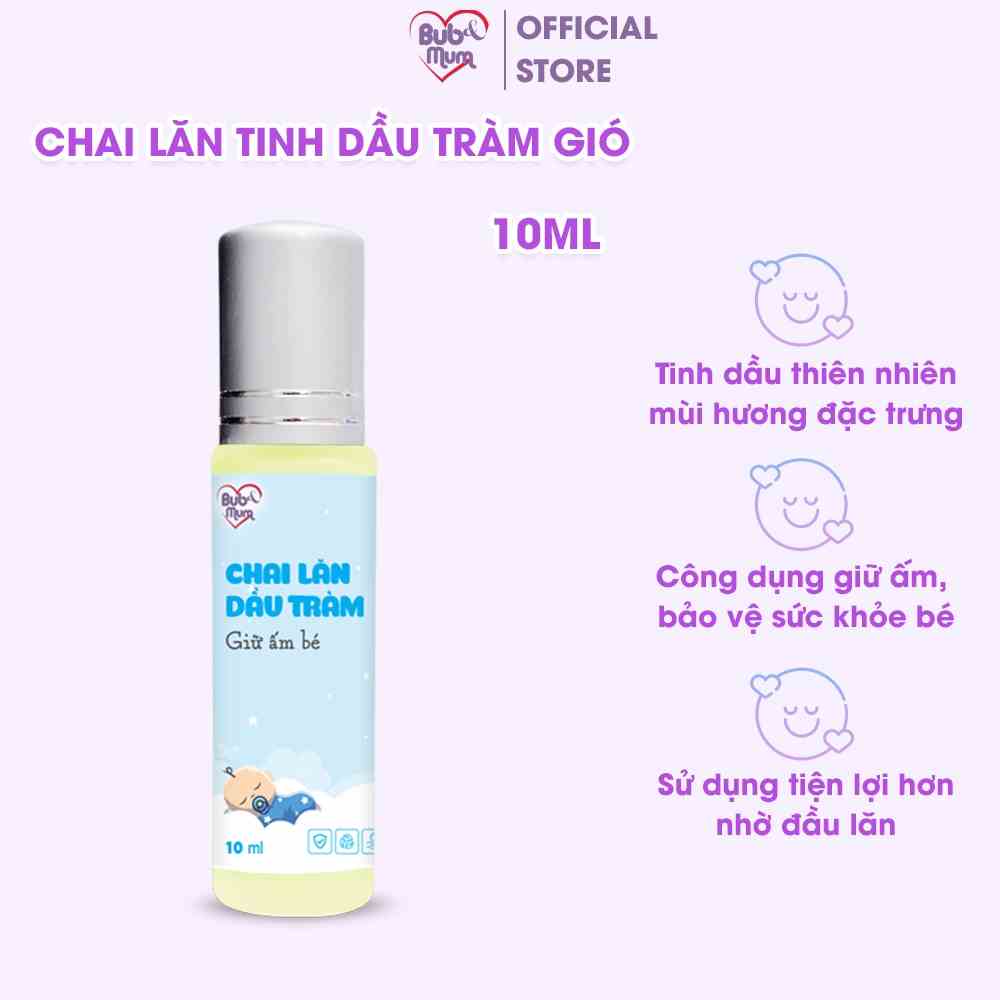 [Mã BMLTB200 giảm đến 100K đơn 499K] Chai Lăn Tinh Dầu Tràm Gió Giữ Ấm Cho Bé BuB&MuM 10ml