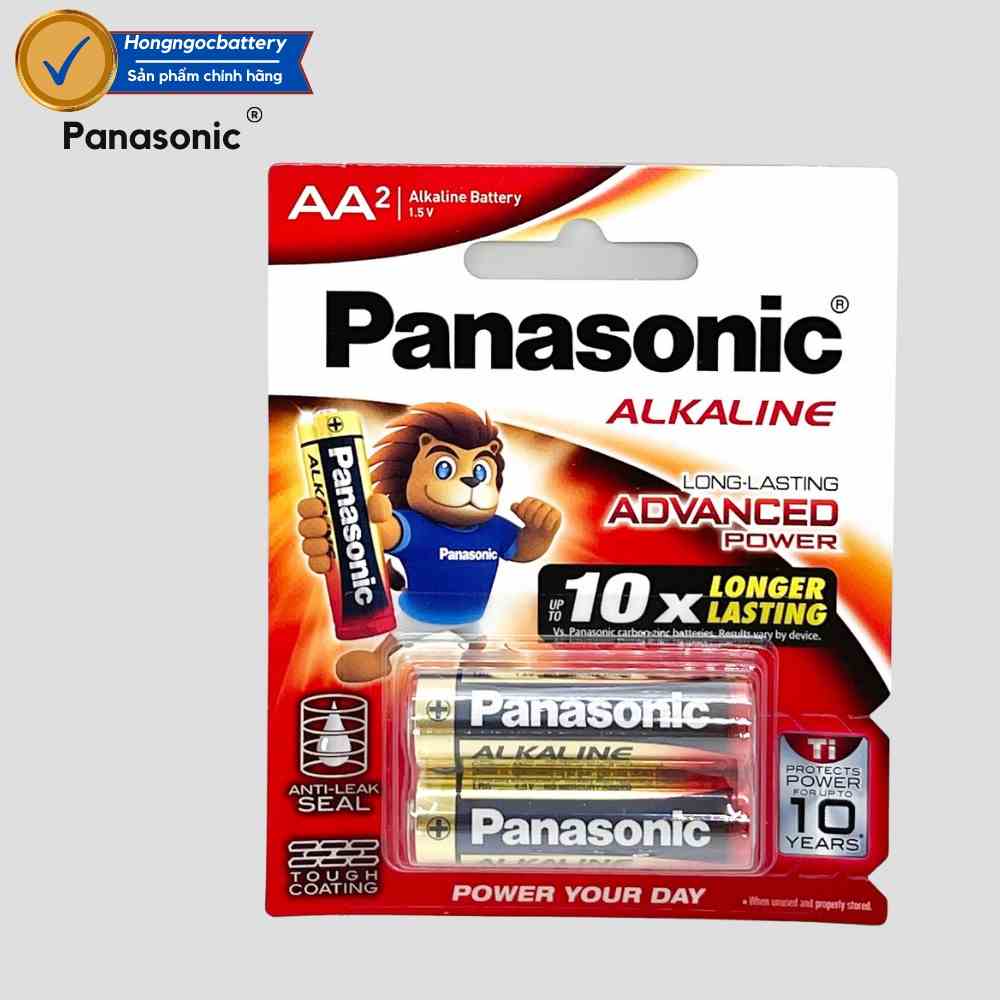 [Mã BMLTB35 giảm đến 35K đơn 99K] Vỉ 2 Viên Pin AA / Pin AAA Panasonic Alkaline 1,5 V Hàng Chính Hãng