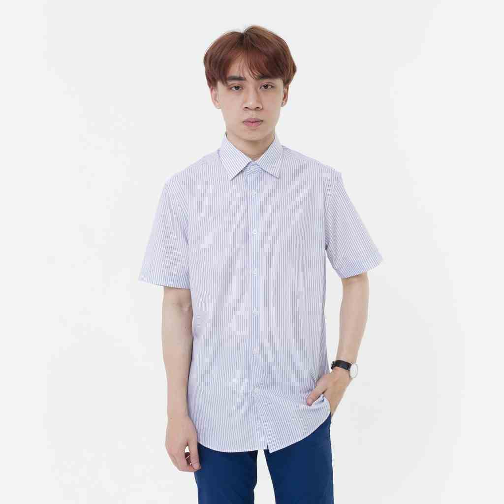 [Mã BMLTA35 giảm đến 35K đơn 99K] Áo Sơ Mi Nam Tay Ngắn Họa Tiết The Shirts Studio Hàn Quốc TD11S2716 -Size 95