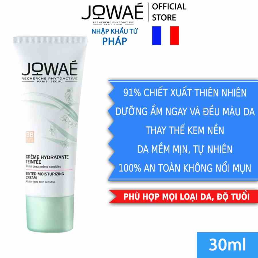 Kem Dưỡng Ẩm Sáng Da Kiêm Kem Nền JOWAE BB Claire Kem Dưỡng Ngày - Mỹ Phẩm Thiên Nhiên Nhập Khẩu Chính Hãng Từ Pháp 30ml