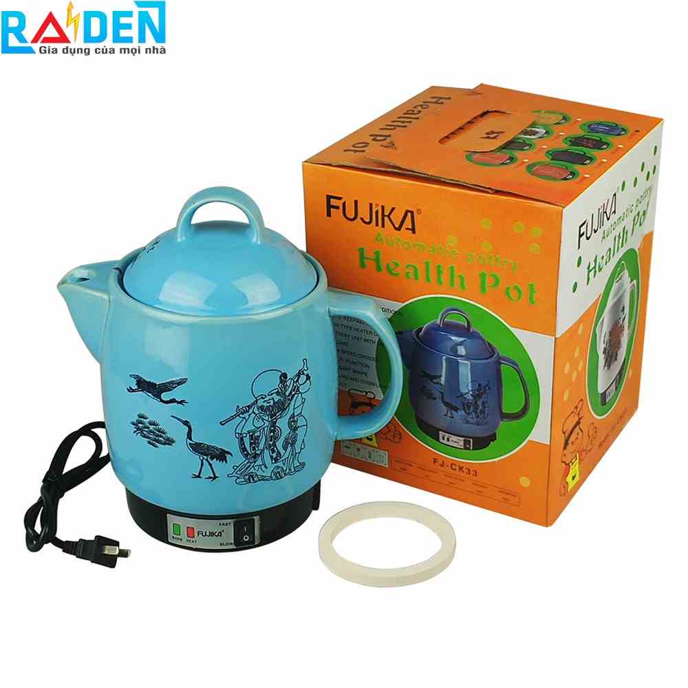 Siêu thuốc tự động Fujika FJ-K33 K8 dung tích 3Lit, tự chuyển giữ ấm khi còn khoảng 1 chén