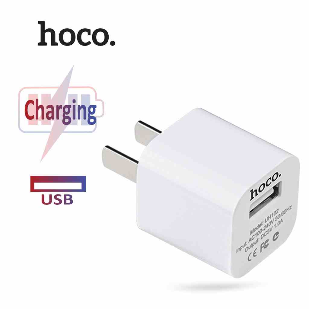 Củ sạc Hoco UH102 cắm chuẩn CN với dải điện áp rộng 100 - 240V cho Smart phone - Table