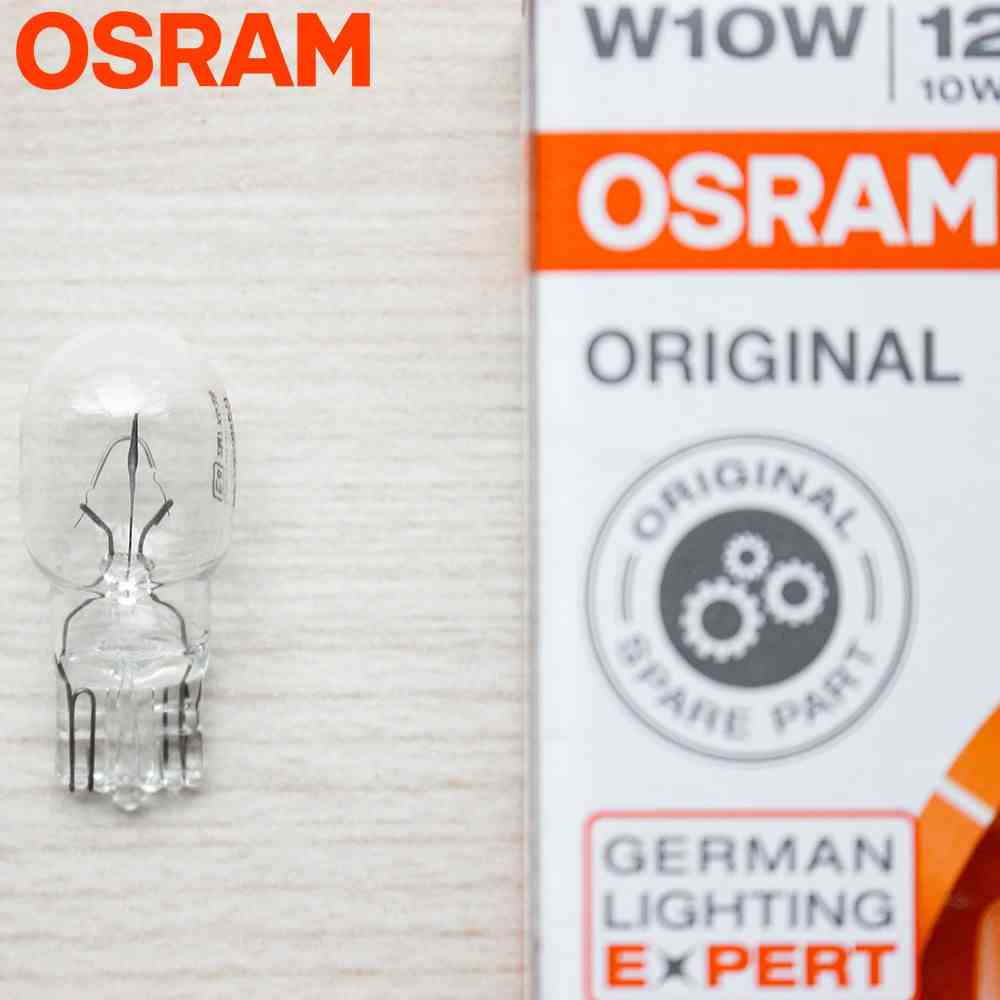 Bóng đèn xi nhan trắng OSRAM T13 xe Wave, Sirius, Viva,.. (92910)