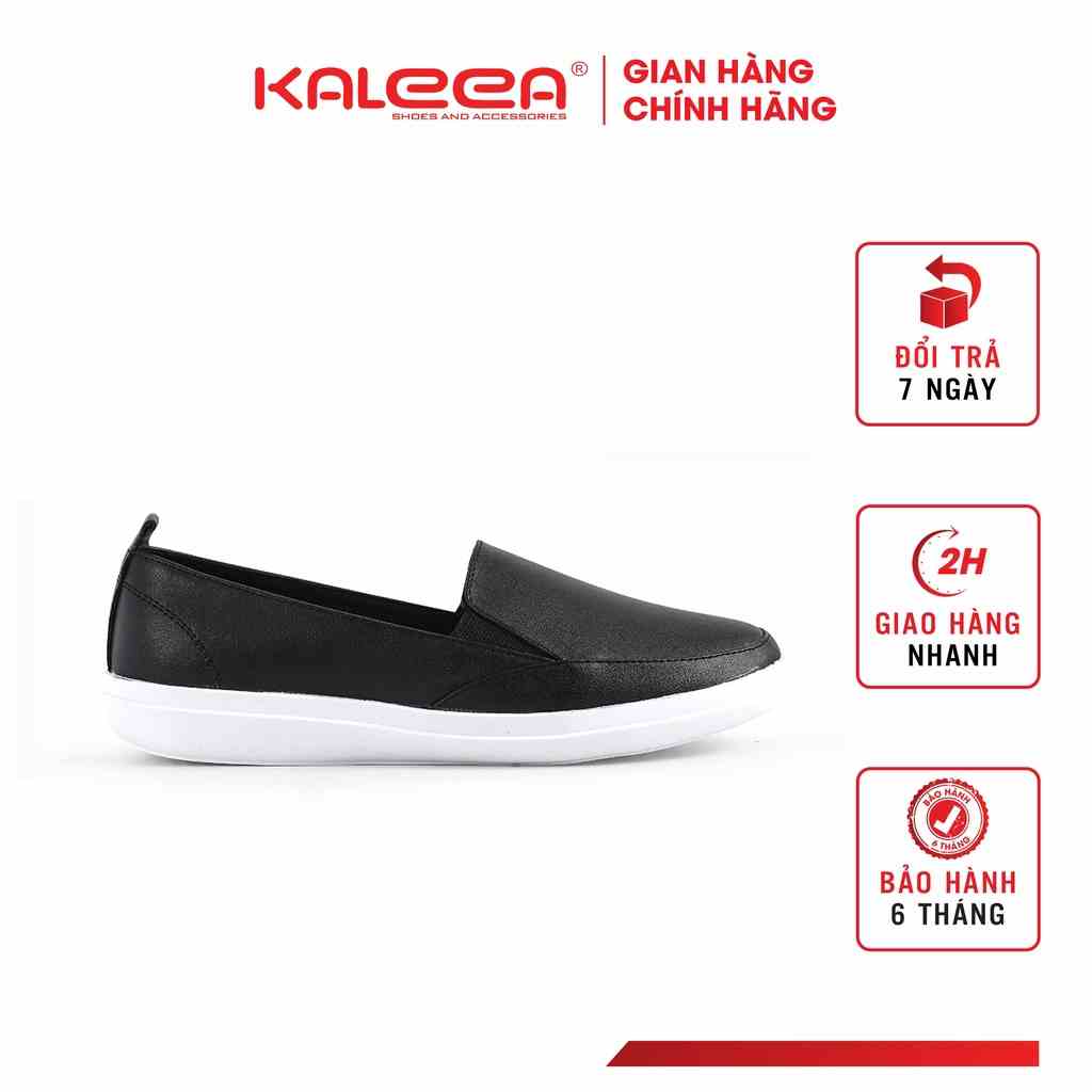 Giày Bệt Nữ KALEEA MO619 Đế Cao 2.5cm Mũi Tròn Da Mềm Siêu Nhẹ Êm Chân Đi Thoải Mái Thoáng Chân Đế Chống Trơn Trượt