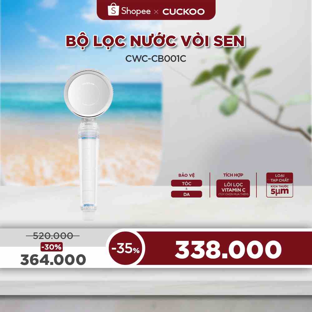 Bộ lọc nước Vòi Sen CUCKOO CWC-CB001C - Hàng chính hãng