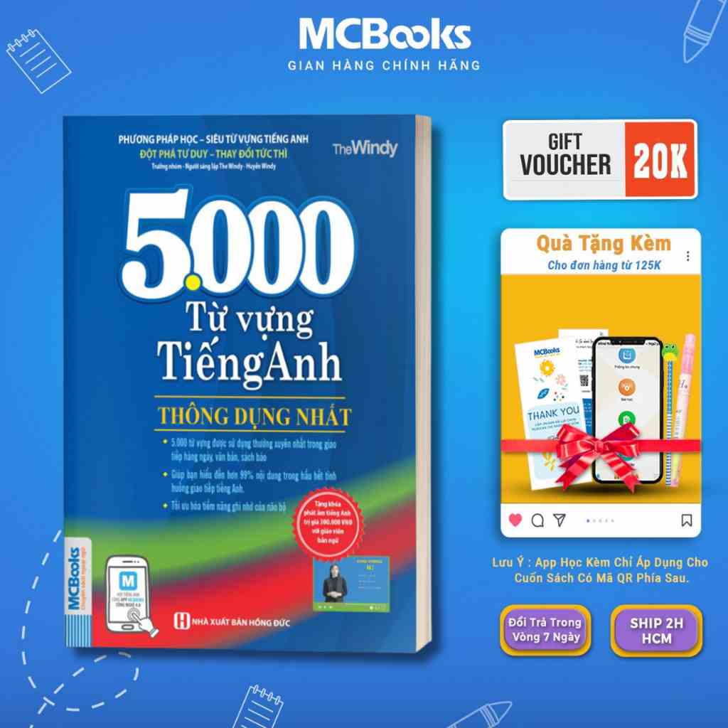 Sách - 5000 từ vựng tiếng Anh thông dụng Mcbooks