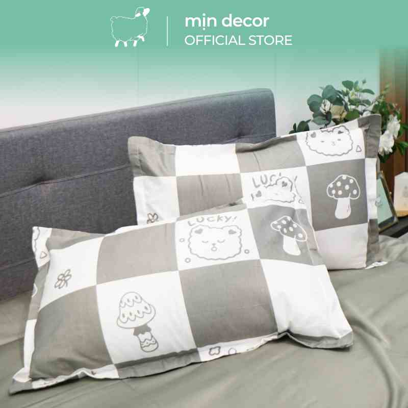 [Mã BMLTB35 giảm đến 35K đơn 99K] Đôi vỏ gối nằm cotton Mịn Decor thoáng mát mềm mại nhiều họa tiết