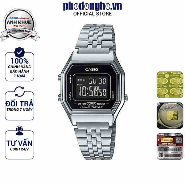 Đồng hồ nữ Casio Anh Khuê LA680WA-1BDF