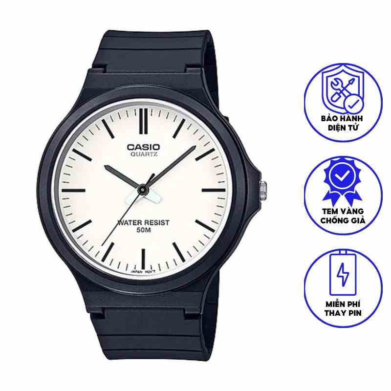 Đồng hồ nam dây nhựa Casio MW-240-7EV chính hãng