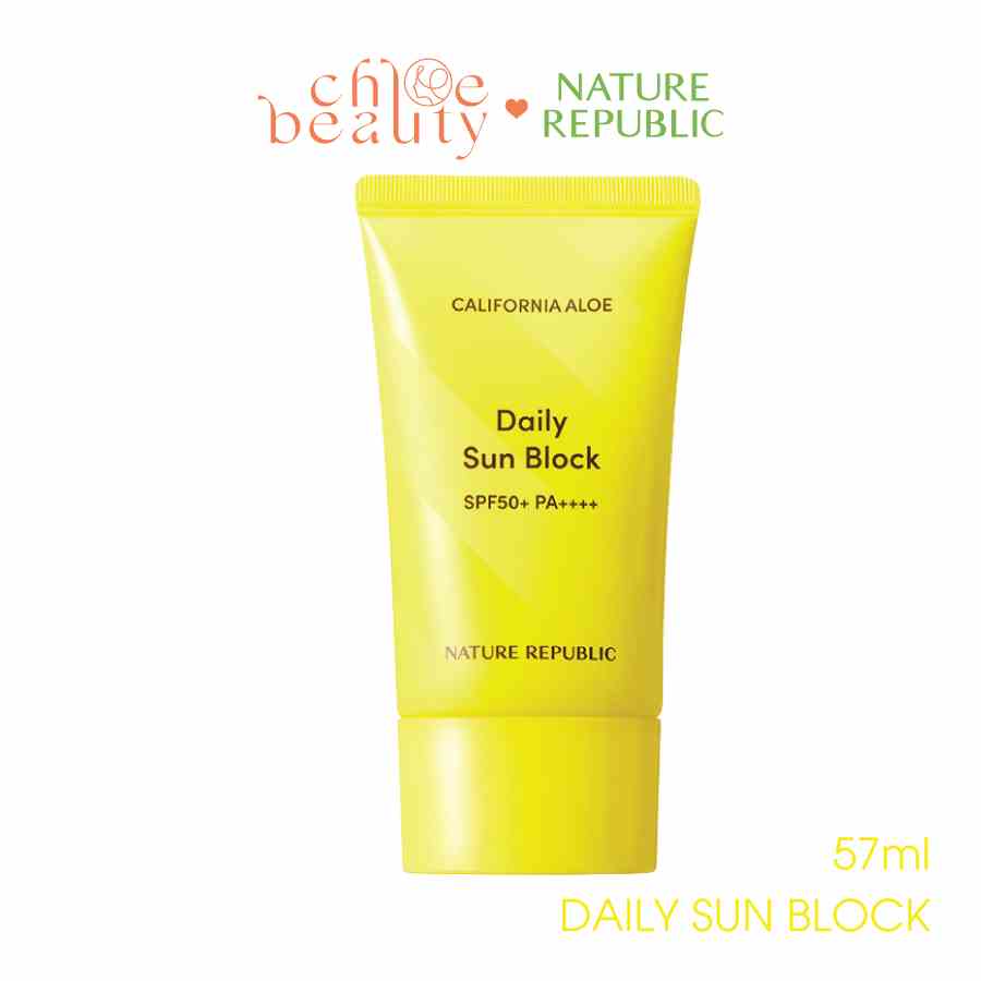 [Mã BMLTB35 giảm đến 35K đơn 99K] Kem chống nắng nâng tông NATURE REPUBLIC California Aloe Daily Sunblock SPF50 57ml