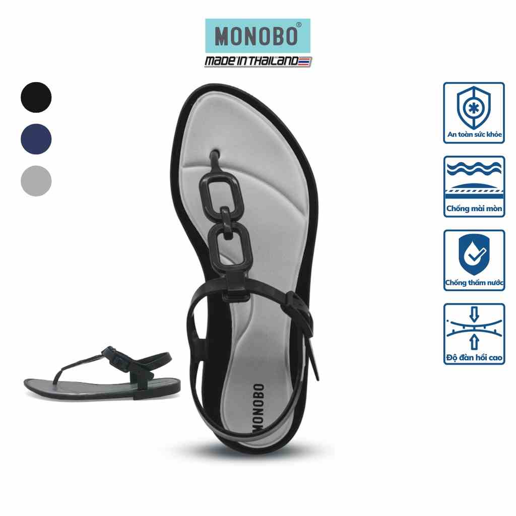 [Mã BMLTB35 giảm đến 35K đơn 99K] Giày sandal Thái Lan nữ xỏ ngón quai kiểu đi mưa hiệu MONOBO - AVA 1