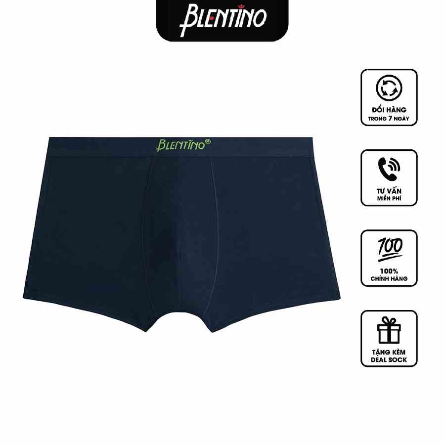 Quần Lót Nam Boxer Cạp Cao Blentino D11 Chất Liệu Cotton (Co Giãn Nhẹ, Không Bai Xù Sau Khi Sử Dụng)