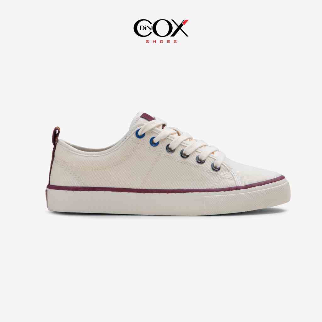 Giày Sneaker Vải Canvas Unisex C40 Off/white Dincox Đơn Giản Tinh Tế