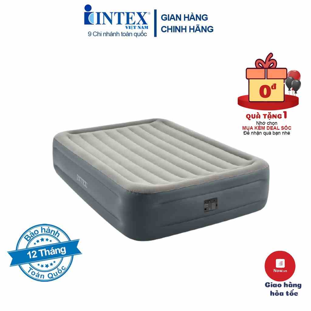 Giường hơi đôi tự phồng công nghệ mới INTEX 64126