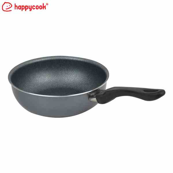 [Mã BMLTA50 giảm đến 50K đơn 99K] Chảo Sâu Vân Đá Bếp Từ Siêu Bền Happy Cook 24cm MWP-24IH