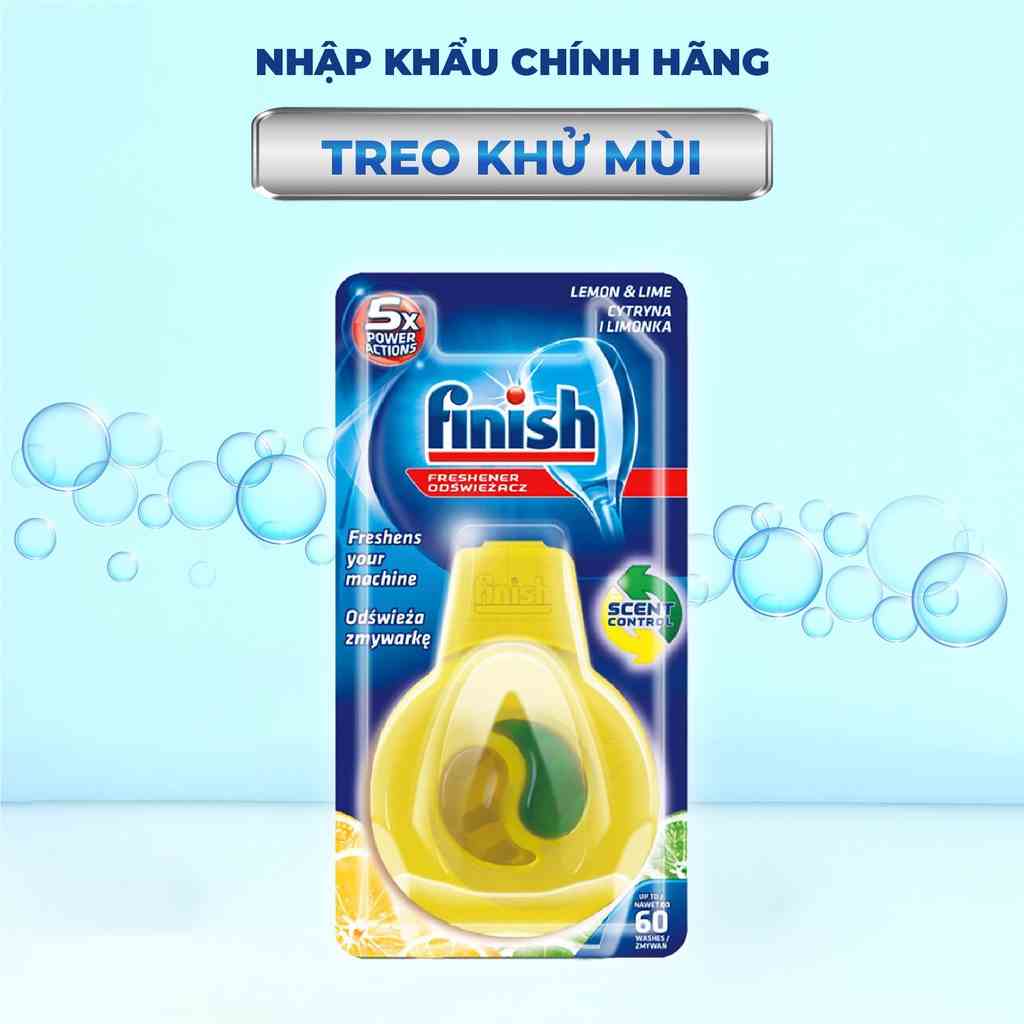 [Mã BMLT35 giảm đến 35K đơn 99K] Khử mùi Máy rửa bát Finish - hương chanh