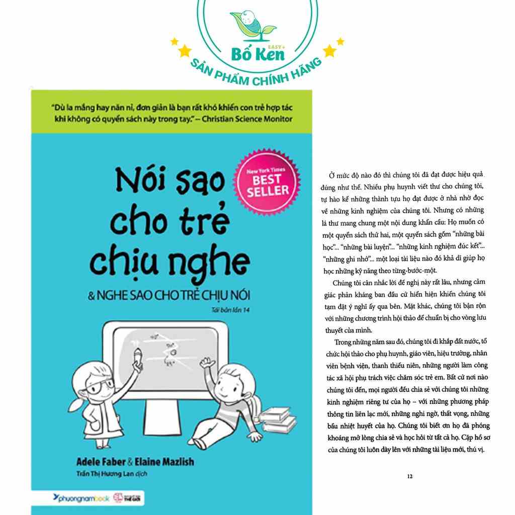 Sách - Nói sao cho trẻ chịu nghe & nghe sao cho trẻ chịu nói [Tái Bản]