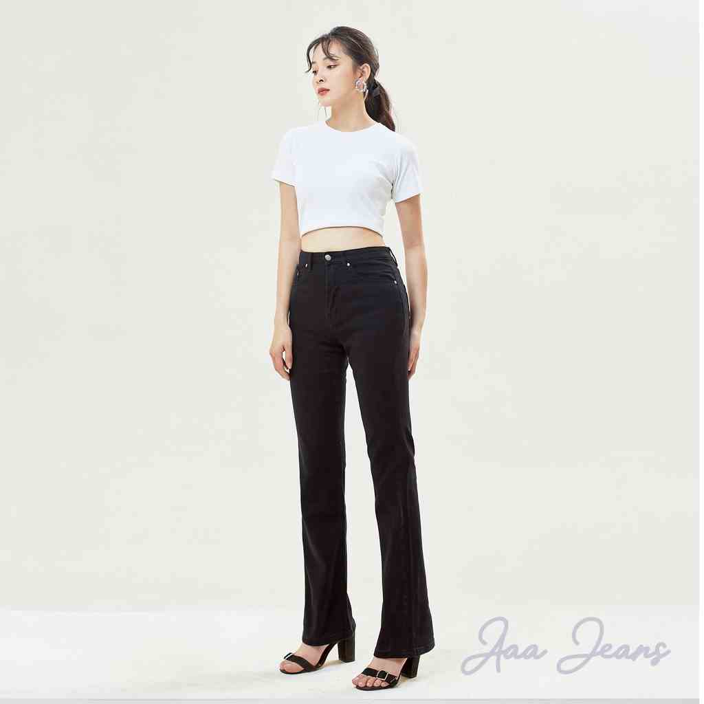 Quần Jean Nữ Ống Loe Lưng Cao Aaa Jeans