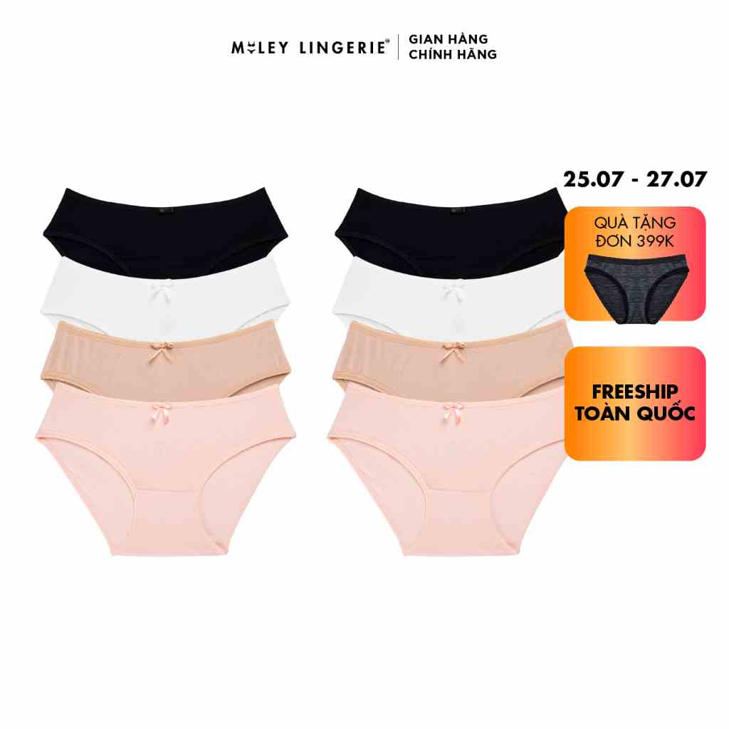 [TẶNG VOUCHER 50K KHI MUA ĐỒ BƠI] Combo 8 Quần Lót Cotton Co Dãn 4 Chiều Flexi Miley Lingerie (Giao màu ngẫu nhiên)