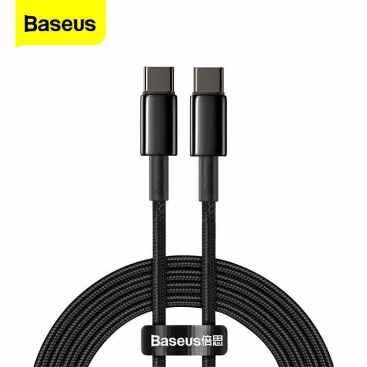 Cáp Baseus Sạc Nhanh Truyền Dữ Liệu 100w Usb C Pd Sang Usb Type C Dành Cho Macbook Ipad Xiaomi Mi Samsung