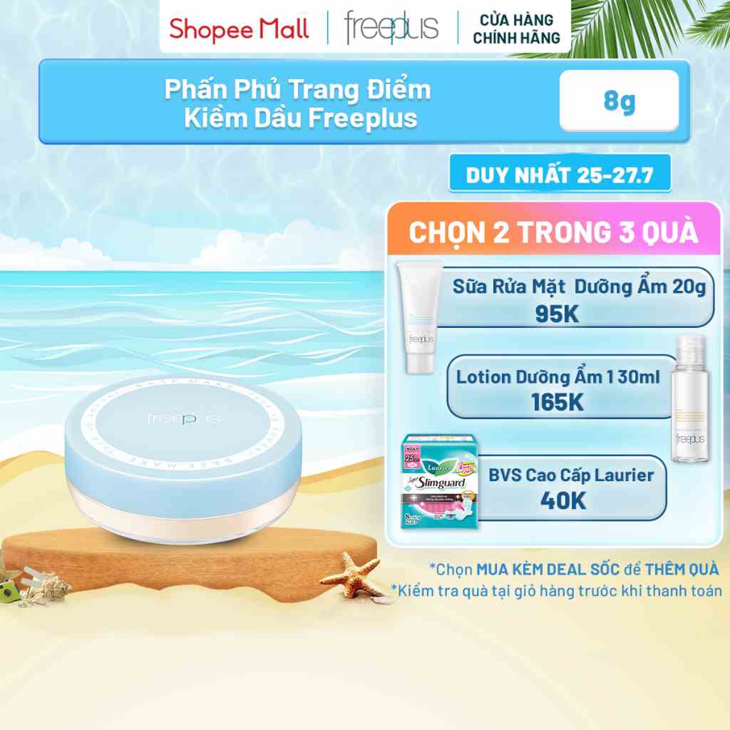 Phấn Phủ Trang Điểm Kiềm Dầu Freeplus 8g