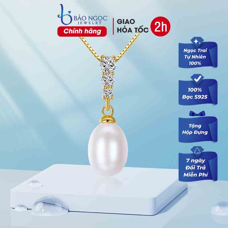 Vòng cổ ngọc trai tự nhiên bạc s925 sang trọng DB2354 - Bảo Ngọc Jewelry