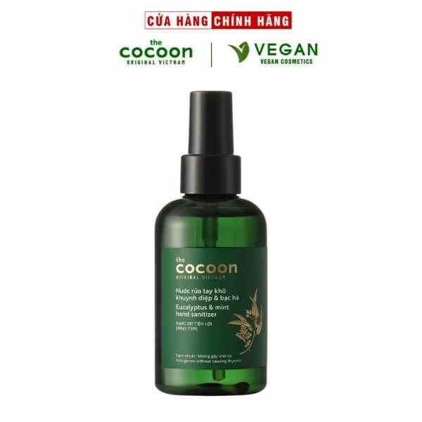 Nước xịt rửa tay khô Khuynh Diệp & Bạc Hà Cocoon 140ml