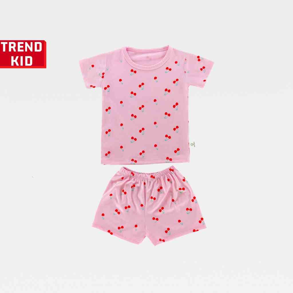 [Mã BMLTB35 giảm đến 35K đơn 99K] Bộ quần áo bé gái chất liệu 100% cotton hình cherry BABYWANT