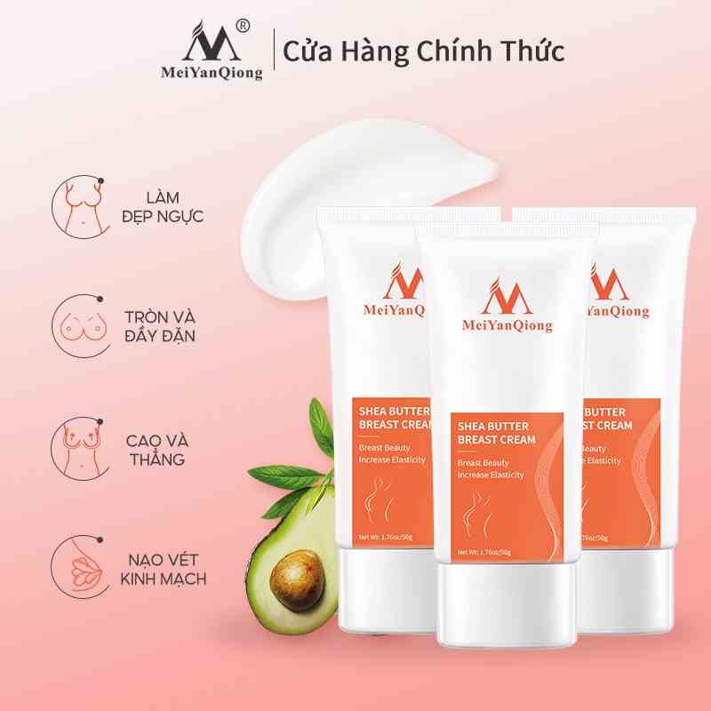 Set 3 Kem Nở Ngực MeiYanQiong Chiết Xuất Bơ Hạt Mỡ Chóng Làm Săn Chắc Da 50g