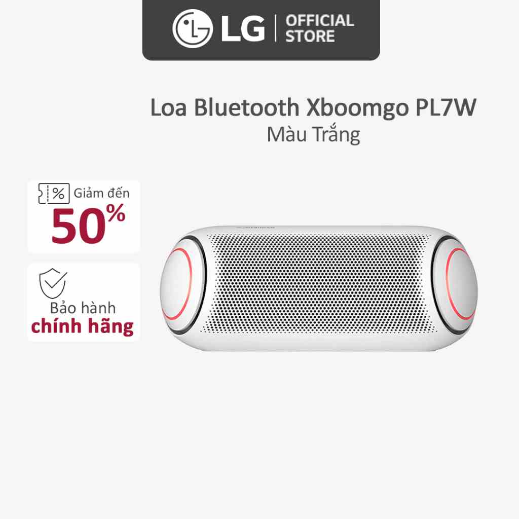 [Mã ELBAU5 giảm 5% đơn 300K] Loa Bluetooth Di Động LG Xboomgo PL7W - Hàng Chính Hãng - Màu Trắng