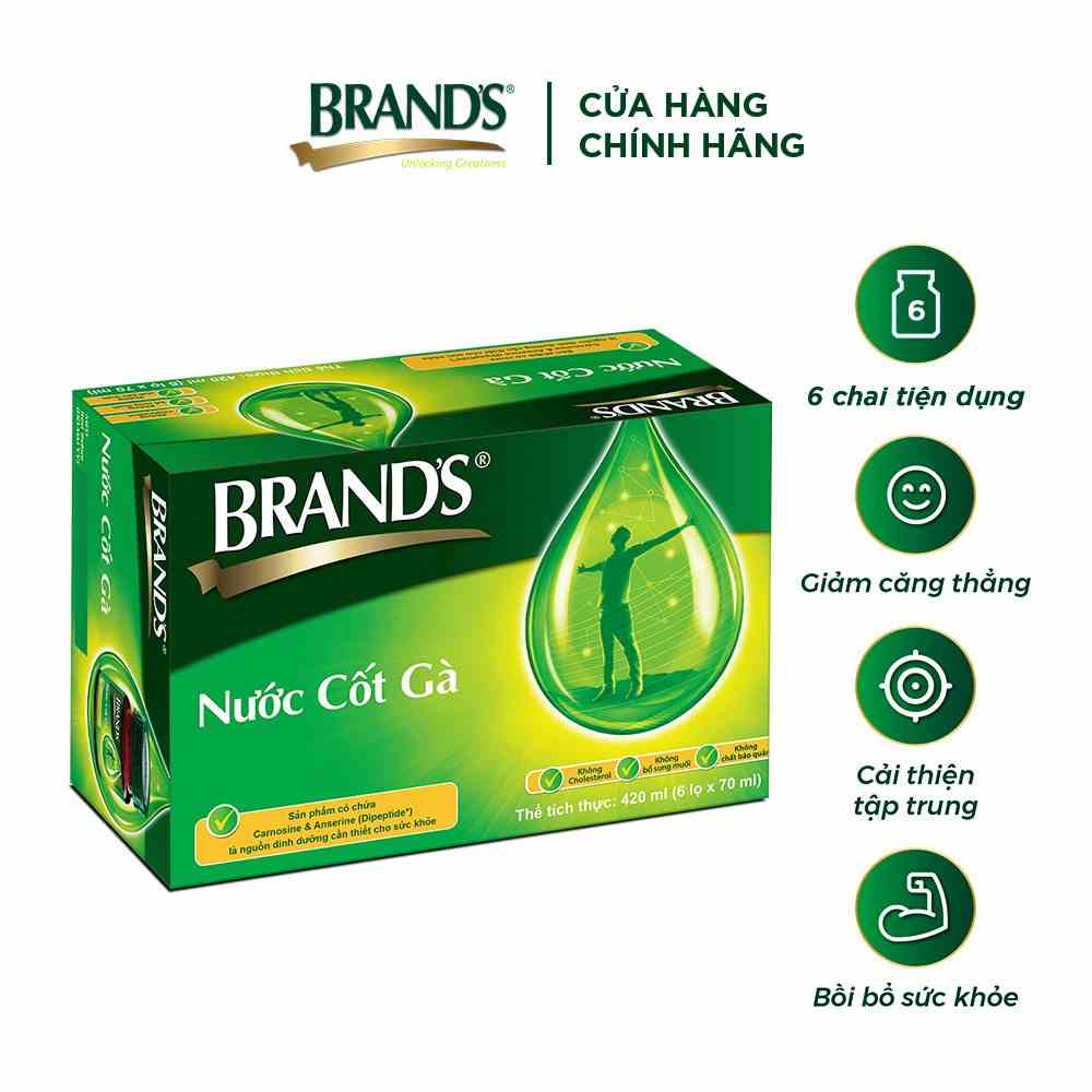 Nước cốt gà BRANDS Vị Truyền Thống (70 ml x 6 lọ)