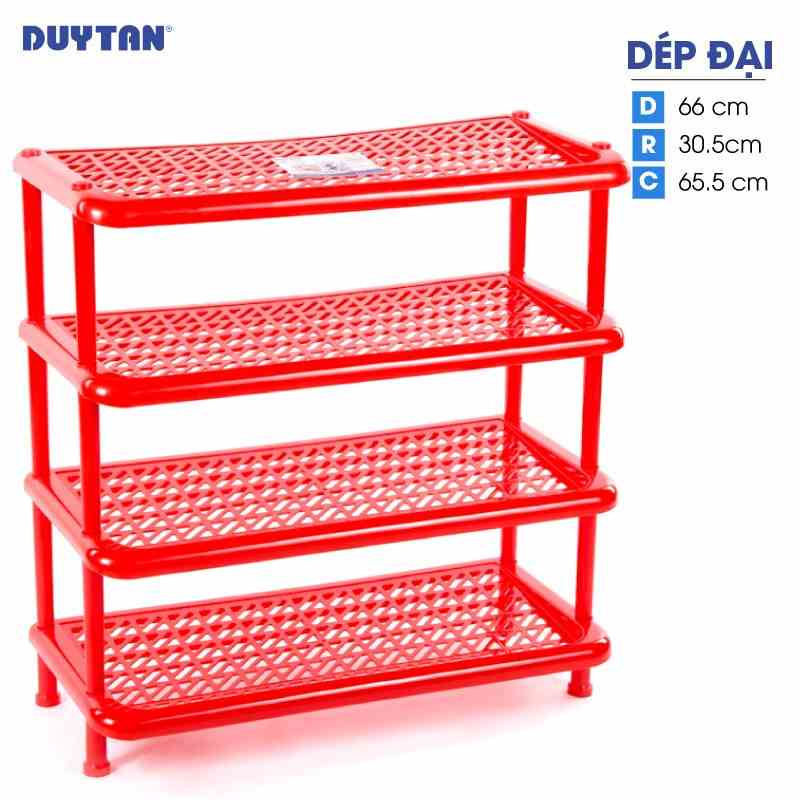 [Mã BMLTA35 giảm đến 35K đơn 99K] Kệ dép đại nhựa DUY TÂN 4 tầng (66 x 30.5 x 65.5 cm) - 41743 - Giao màu ngẫu nhiên