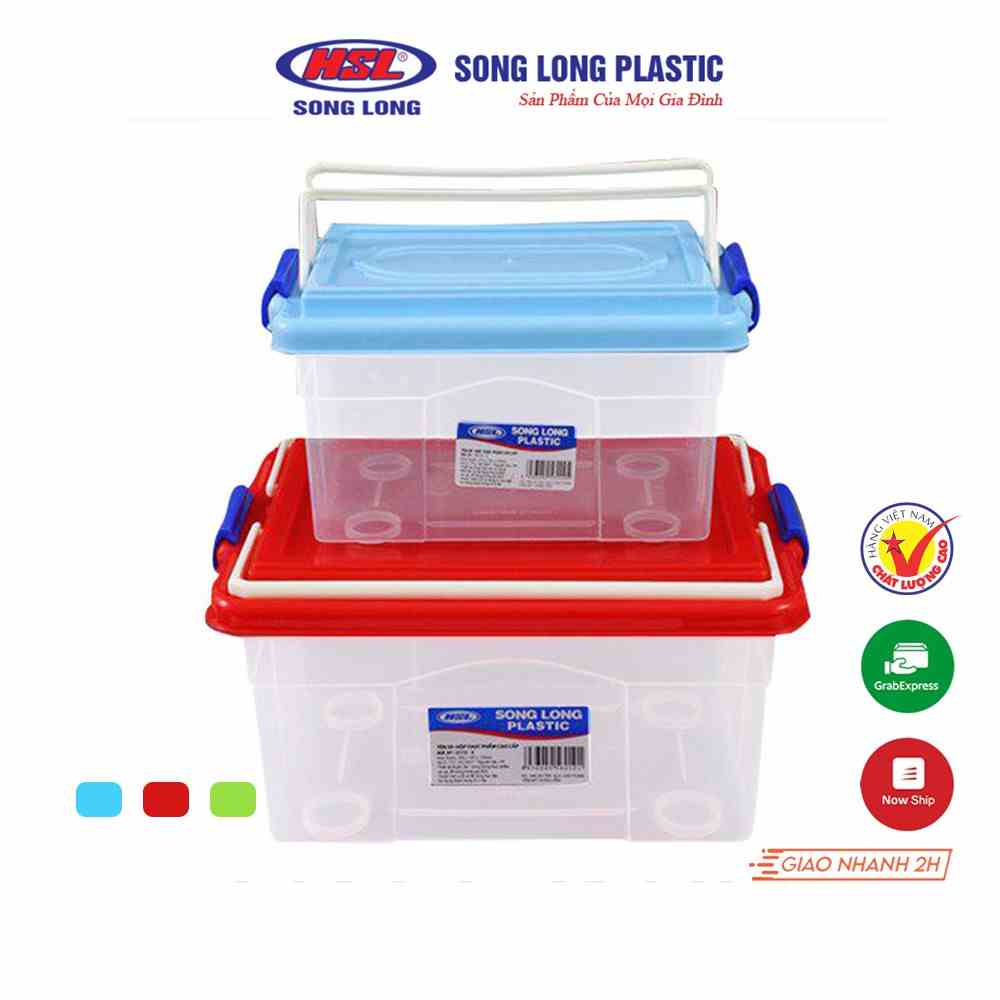 Bộ 3 hộp đựng thực phẩm nhựa có nắp Song Long Plastic cao cấp - 2172