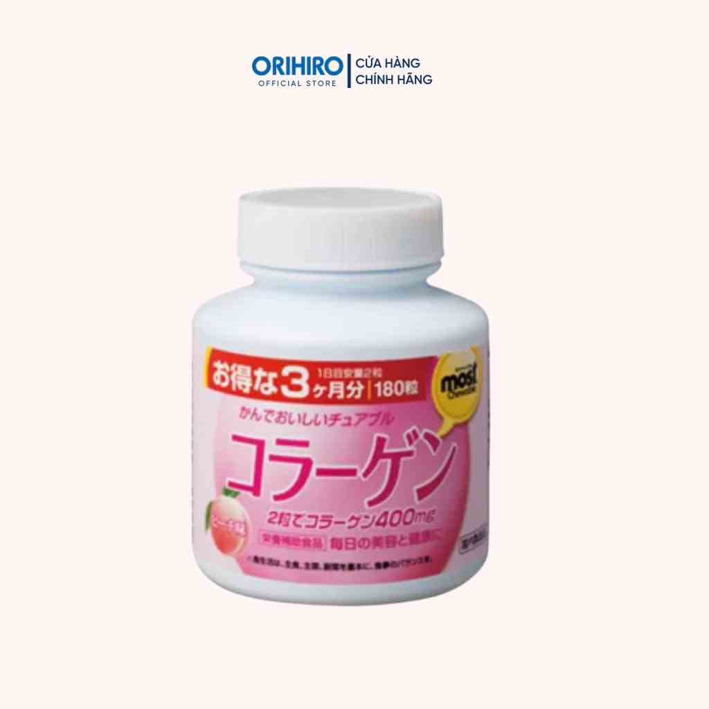 Viên nhai bổ sung Collagen Orihiro Most Chewable 180 viên