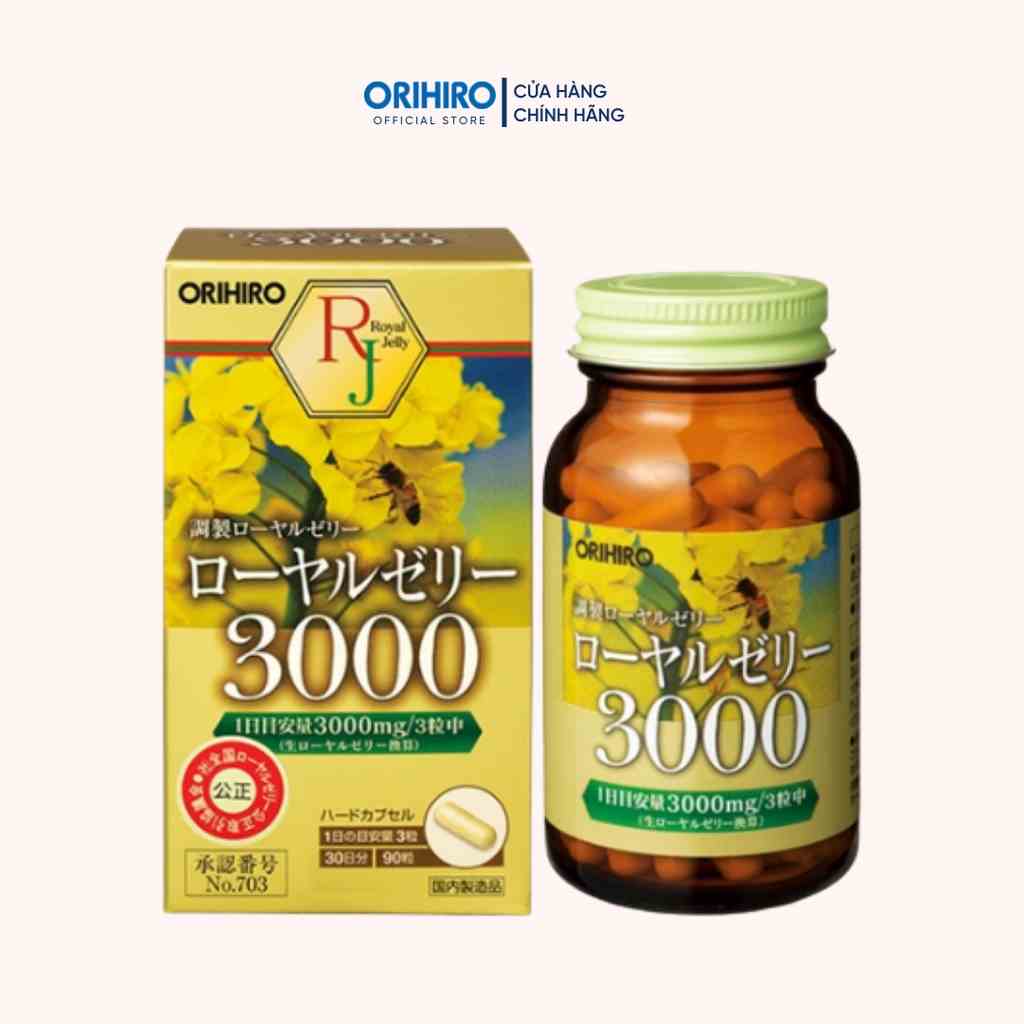 Viên uống sữa ong chúa Royal Jelly 3000mg Orihiro 90 viên/ hộp