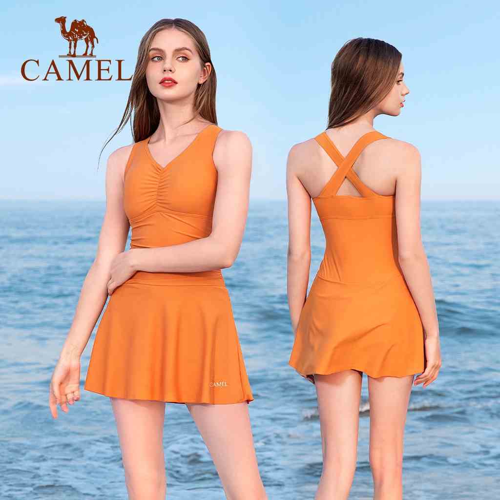 Đồ bơi CAMEL một mảnh dáng ôm gợi kiểu váy xòe cảm cho nữ