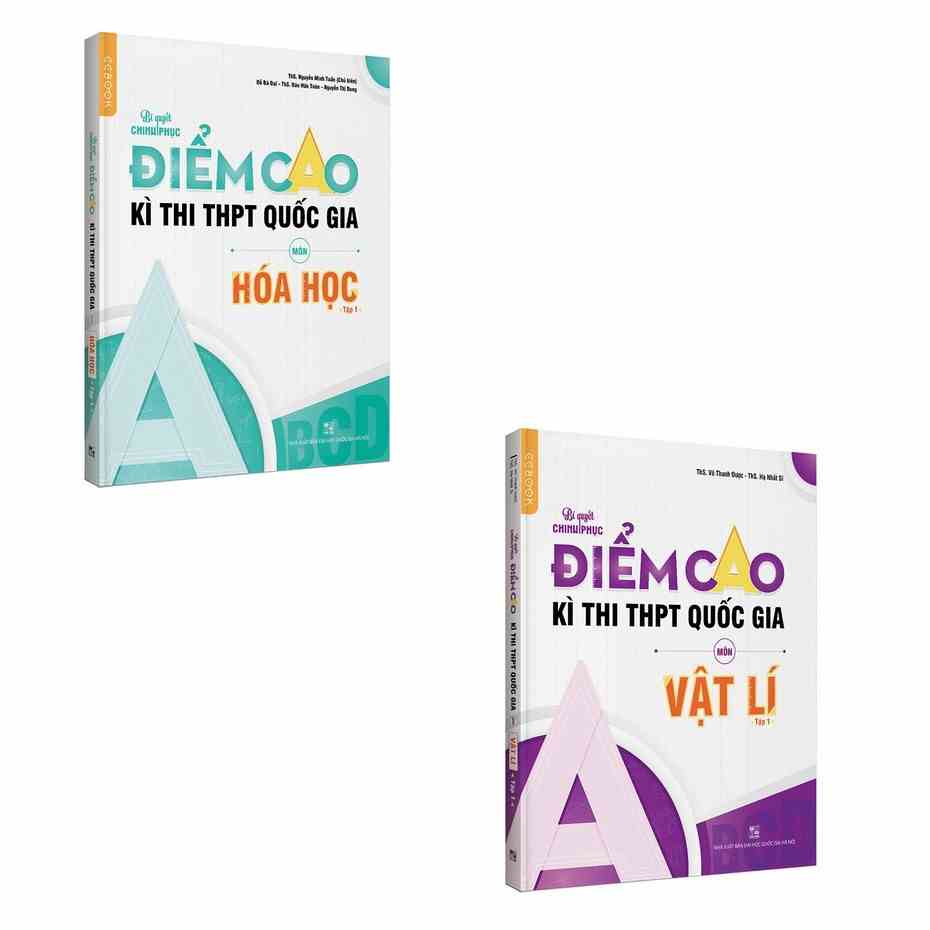 Sách - Combo luyện thi điểm cao môn Hoá học - Vật lí - Tập 1 - NXB Đại học Quốc gia Hà Nội