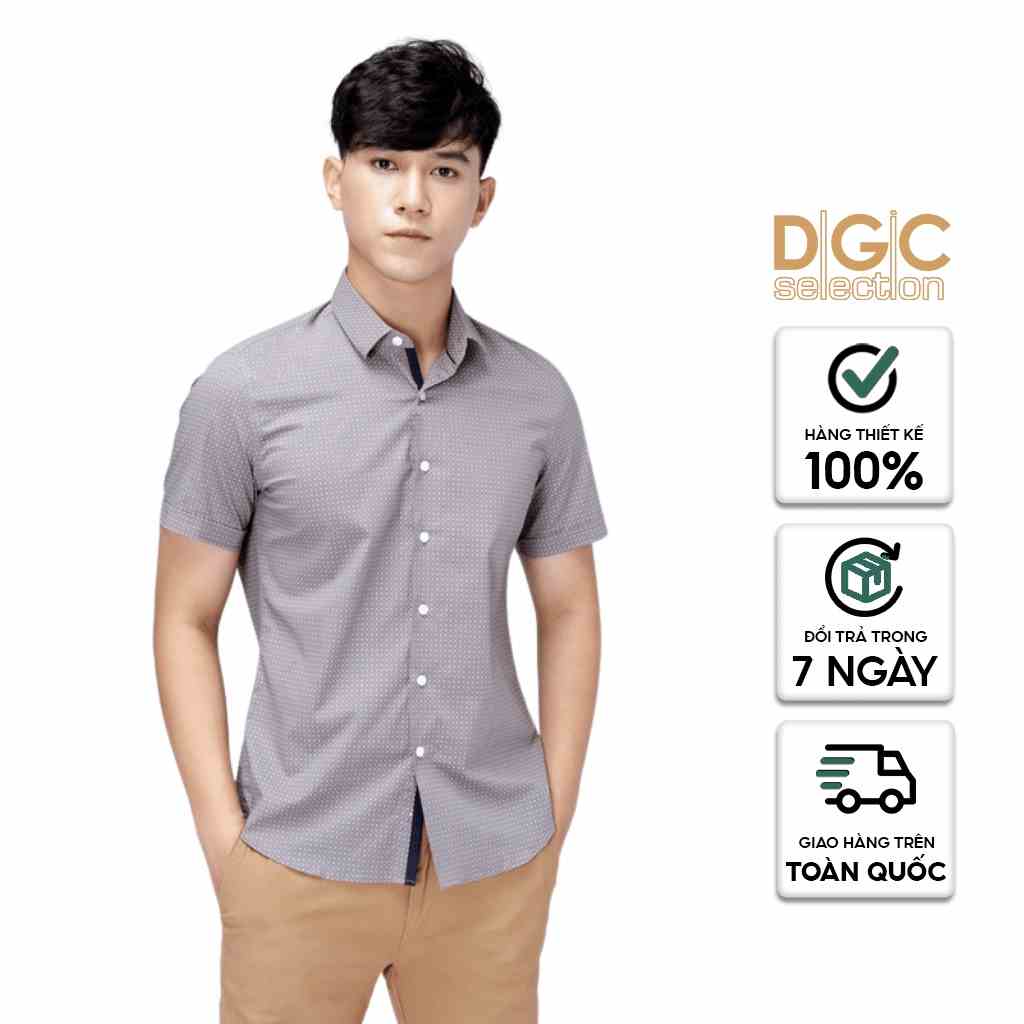 Áo sơ mi ngắn tay Slim Fit DGCs - SASN2026M