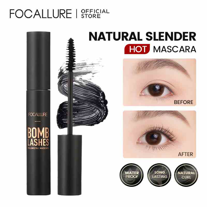 Mascara trang điểm FOCALLURE chải cong và dày lông mi tự nhiên 10g